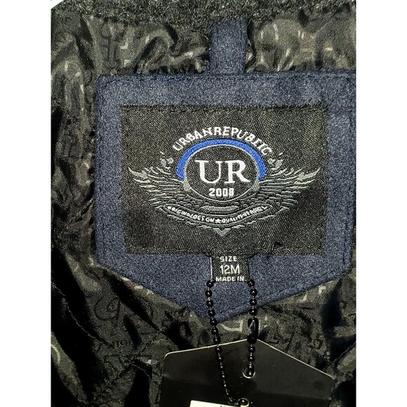 NWT Urban Republic Baby's Navy BlueWool Winter Jacket Size 12 M 1066 - Picture 11 of 13